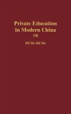 Private Education in Modern China