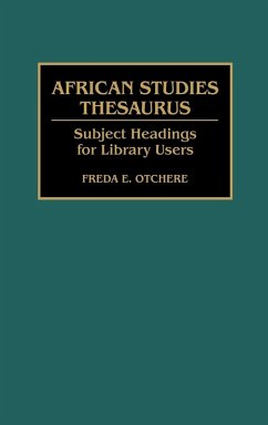 Cover African Studies Thesaurus