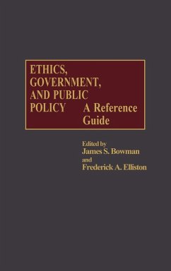 Ethics, Government, and Public Policy