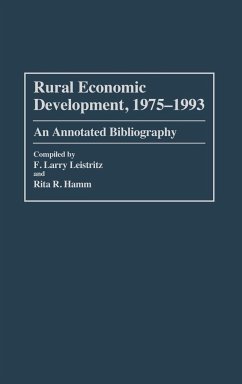 Rural Economic Development, 1975-1993 - Leistritz, Larry F.