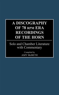 A Discography of 78 RPM Era Recordings of the Horn - McBeth, Amy; Unknown