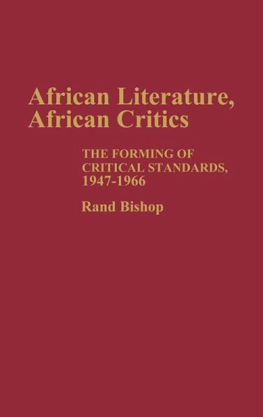 African Literature, African Critics African Literature, African Critics