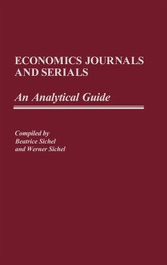 Economics Journals and Serials - Sichel, Beatrice; Sichel, Werner
