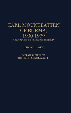 Earl Mountbatten of Burma, 1900-1979 - Rasor, Eugene L.