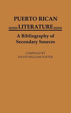 Puerto Rican Literature - Foster, David William