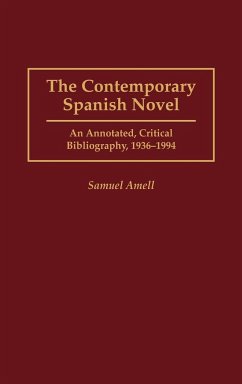 The Contemporary Spanish Novel - Amell, Samuel