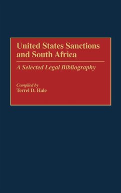 United States Sanctions and South Africa - Hale, Terrel D.