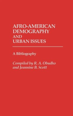 Afro-American Demography and Urban Issues - Obudho, Robert A.; Obudho, R. A.; Scott, Jeannine B.