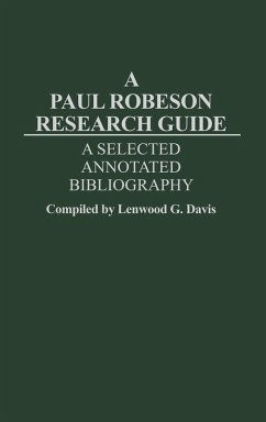 Cover A Paul Robeson Research Guide