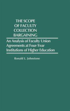 The Scope of Faculty Collective Bargaining - Johnstone, Ronald L.