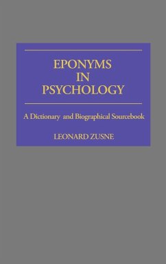 Eponyms in Psychology - Zusne, Leonard; Unknown
