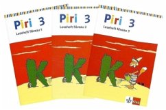 3. Schuljahr, 3 Lesehefte / Piri, Das Sprach-Lese-Buch, Neuausgabe