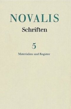 Cover Materialien und Register / Schriften, 6 Bde. Bd.5