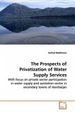 The Prospects of Privatization of Water Supply Services