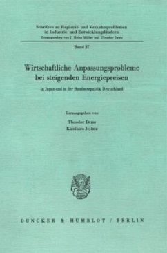 Cover Wirtschaftliche Anpassungsprobleme bei steigenden Energiepreisen