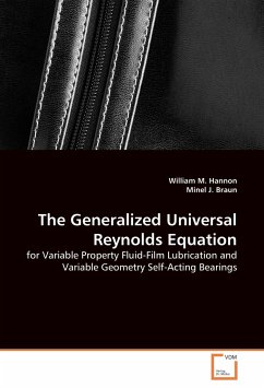 The Generalized Universal Reynolds Equation - Hannon, William M.