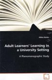 Adult Learners Learning in a University Setting