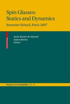 Spin Glasses: Statics and Dynamics - Boutet de Monvel, Anne / Bovier, Anton (ed.)