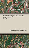 Kant's Critique Of Aesthetic Judgement