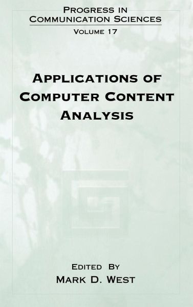 Applications of Computer Content Analysis Applications of Computer Content Analysis