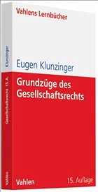 Grundzüge des Gesellschaftsrechts - Klunzinger, Eugen