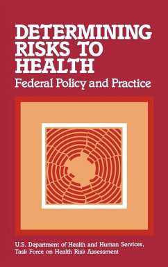 Cover Determining Risks to Health