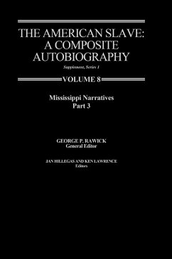 The American Slave--Mississppi Narratives Part 3, Supp. Ser. 1. Vol. 8 - Rawick; Rawick, Jules; Rawick, George P.