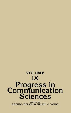 Cover Progress in Communication Sciences, Volume 9