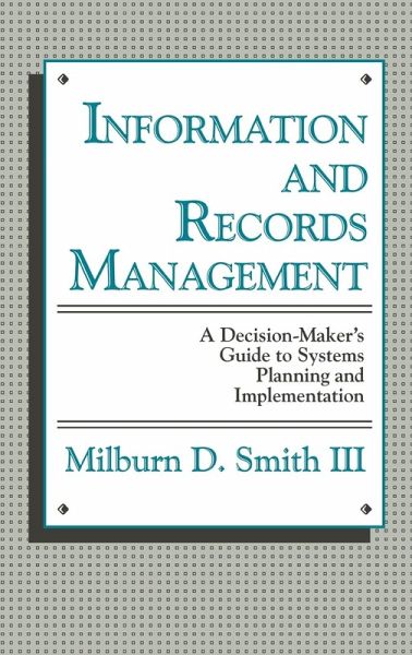 Information and Records Management Information and Records Management