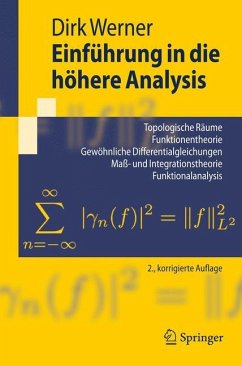 Einführung in die höhere Analysis - Werner, Dirk