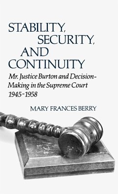 Stability, Security, and Continuity - Berry, Mary Frances