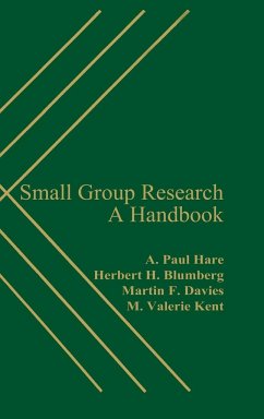 Small Group Research - Blumberg, Herbert; Davies, Martin; Hare, A. Paul