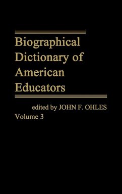 Biographical Dictionary of American Educators V3 - Ohles, John F.