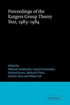 Proceedings of the Rutgers Group Theory Year, 1983 1984