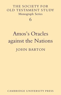 Amos's Oracles Against the Nations - Barton, John