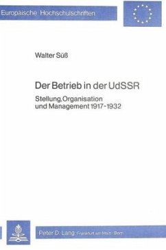 Der Betrieb in der UDSSR - Süß, Walter