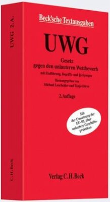 Gesetz gegen den unlauteren Wettbewerb (UWG) - Dörre, Tanja / Michael, Loschelder (Hrsg.)