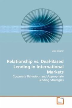 Relationship vs. Deal-Based Lending in International Markets - Maurer, Uwe