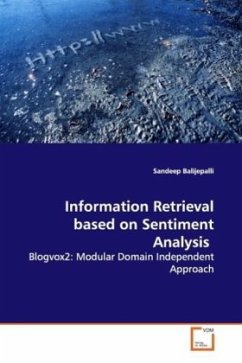 Information Retrieval based on Sentiment Analysis - Balijepalli, Sandeep