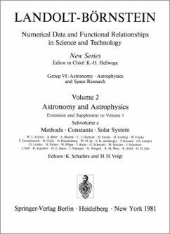 Methods, Constants, Solar System / Methoden, Konstanten, Sonnensystem / Landolt-Börnstein, Numerical Data and Functional Relationships in Science and Technology 2a