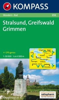 Kompass Karte Stralsund, Greifswald, Grimmen
