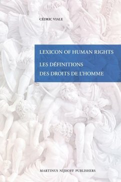 Lexicon of Human Rights / Les Définitions Des Droits de l'Homme - Viale, Cédric