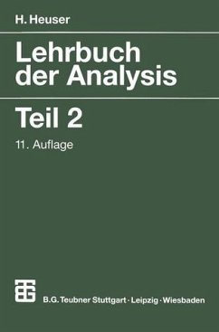 Lehrbuch der Analysis - Teil 2 - Heuser, Harro