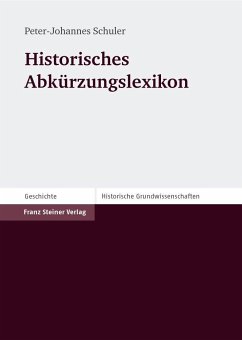 Historisches Abkürzungslexikon - Schuler, Peter-Johannes