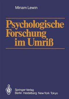 Psychologische Forschung im Umriß - Lewin, Miriam