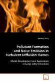 Pollutant Formation and Noise Emission in Turbulent Diffusion Flames