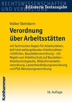 Cover Verordnung über Arbeitsstätten