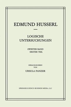 Logische Untersuchungen - Husserl, Edmund;Panzer, U.