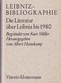 Leibniz-Bibliographie - Heinekamp, Albert (Hrsg.)