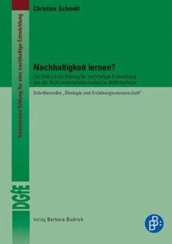 Nachhaltigkeit lernen? - Schmidt, Christine